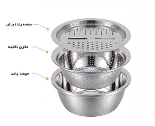 کاسه-استیل-سه-تکه-لبه-دار